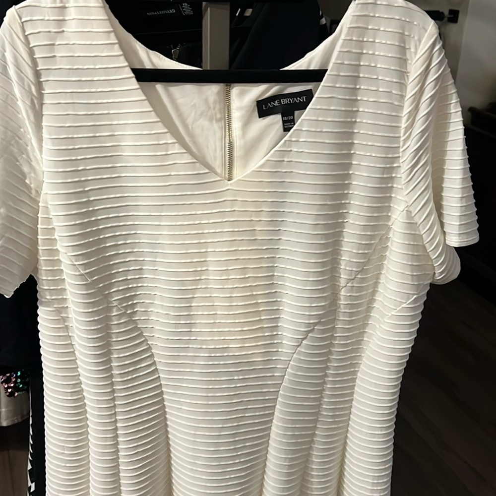 Lane Bryant Off white dress